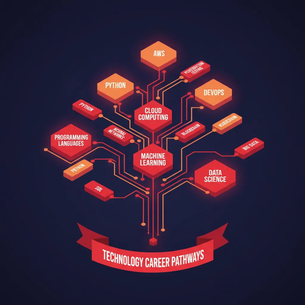 Mapa de competências ilustrado para carreiras Web3 - da base ao especialista